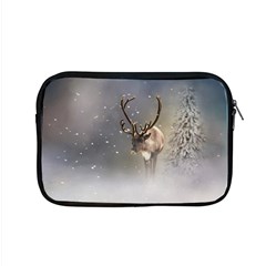 Santa Claus Reindeer In The Snow Apple Macbook Pro 15  Zipper Case