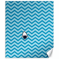 Chevron Shark Pattern Canvas 20  X 24  