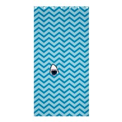 Chevron Shark Pattern Shower Curtain 36  X 72  (stall)  by emilyzragz