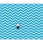 Chevron Shark Pattern Deluxe Canvas 14  x 11  14  x 11  x 1.5  Stretched Canvas