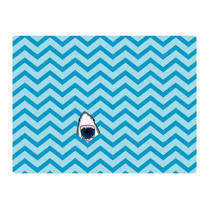 Chevron Shark Pattern Double Sided Flano Blanket (Mini) 