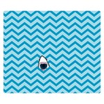 Chevron Shark Pattern Double Sided Flano Blanket (Small)  50 x40  Blanket Front