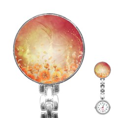 Flower Power, Cherry Blossom Stainless Steel Nurses Watch by FantasyWorld7