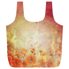 Flower Power, Cherry Blossom Full Print Recycle Bags (l)  by FantasyWorld7