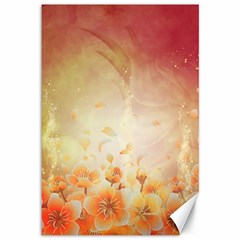 Flower Power, Cherry Blossom Canvas 12  X 18   by FantasyWorld7