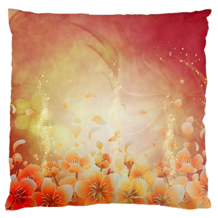 Flower Power, Cherry Blossom Large Cushion Case (One Side)