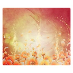 Flower Power, Cherry Blossom Double Sided Flano Blanket (small)  by FantasyWorld7