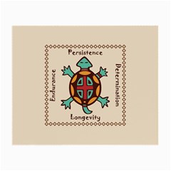 Turtle Animal Spirit Small Glasses Cloth (2-side) by linceazul