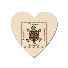 Turtle Animal Spirit Heart Magnet by linceazul