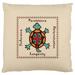 Turtle Animal Spirit Large Cushion Case (one Side) by linceazul