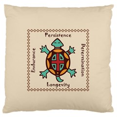 Turtle Animal Spirit Standard Flano Cushion Case (two Sides) by linceazul