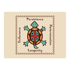 Turtle Animal Spirit Double Sided Flano Blanket (mini)  by linceazul