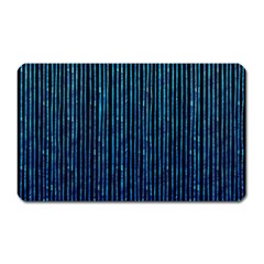 Stylish Abstract Blue Strips Magnet (rectangular) by gatterwe