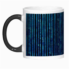 Stylish Abstract Blue Strips Morph Mugs by gatterwe