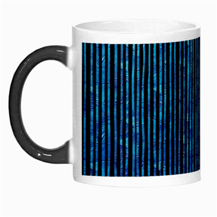 Stylish Abstract Blue Strips Morph Mugs