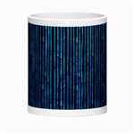 Stylish Abstract Blue Strips Morph Mugs Center