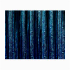 Stylish Abstract Blue Strips Small Glasses Cloth by gatterwe