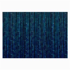 Stylish Abstract Blue Strips Large Glasses Cloth (2-side) by gatterwe