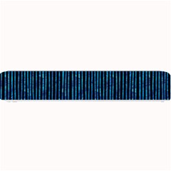 Stylish Abstract Blue Strips Small Bar Mats by gatterwe