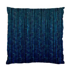 Stylish Abstract Blue Strips Standard Cushion Case (one Side) by gatterwe