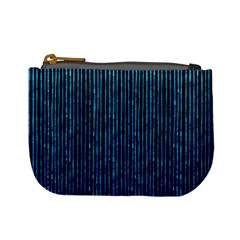 Stylish Abstract Blue Strips Mini Coin Purses by gatterwe