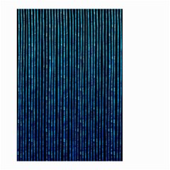 Stylish Abstract Blue Strips Small Garden Flag (two Sides) by gatterwe