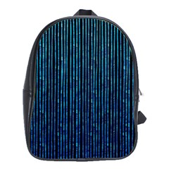 Stylish Abstract Blue Strips School Bag (xl) by gatterwe