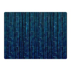 Stylish Abstract Blue Strips Double Sided Flano Blanket (mini)  by gatterwe