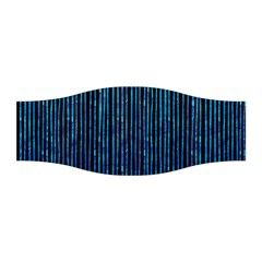 Stylish Abstract Blue Strips Stretchable Headband by gatterwe