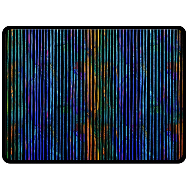 Stylish Colorful Strips Fleece Blanket (Large) 