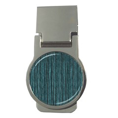 Stylish Frost Blue Strips Money Clips (round)  by gatterwe