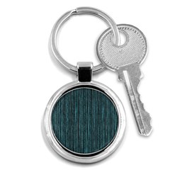 Stylish Frost Blue Strips Key Chains (round)  by gatterwe