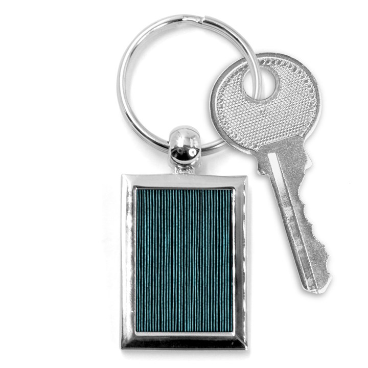 Stylish Frost Blue Strips Key Chains (Rectangle) 