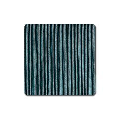 Stylish Frost Blue Strips Square Magnet by gatterwe