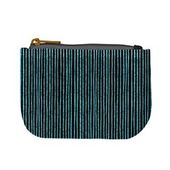 Stylish Frost Blue Strips Mini Coin Purses by gatterwe