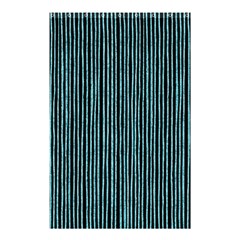 Stylish Frost Blue Strips Shower Curtain 48  X 72  (small)  by gatterwe