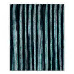 Stylish Frost Blue Strips Shower Curtain 60  X 72  (medium)  by gatterwe