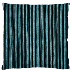 Stylish Frost Blue Strips Large Cushion Case (one Side) by gatterwe