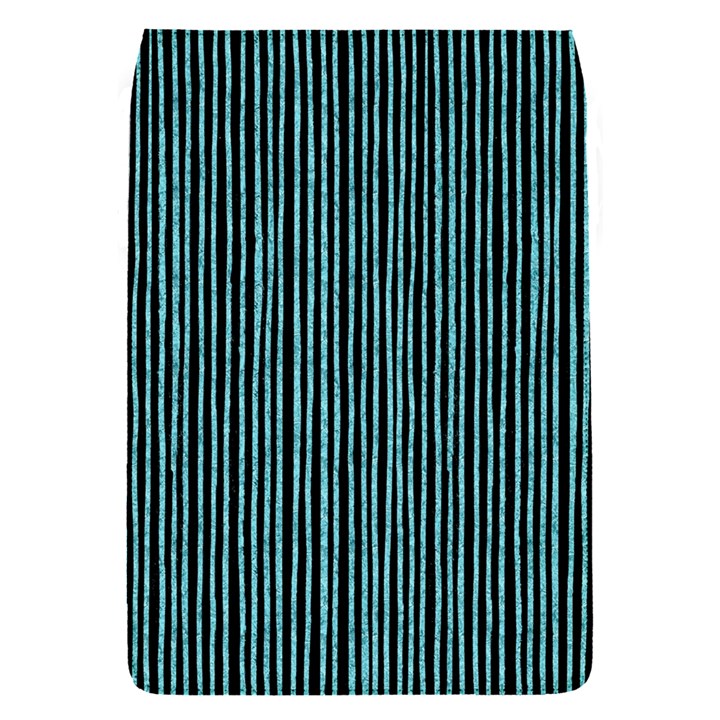 Stylish Frost Blue Strips Flap Covers (S) 