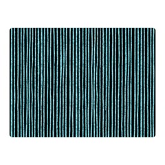 Stylish Frost Blue Strips Double Sided Flano Blanket (mini)  by gatterwe