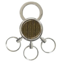 Stylish Golden Strips 3-ring Key Chains by gatterwe