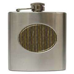 Stylish Golden Strips Hip Flask (6 Oz) by gatterwe