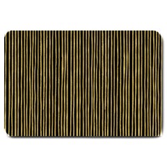 Stylish Golden Strips Large Doormat  by gatterwe