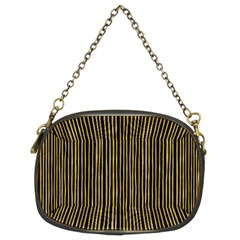 Stylish Golden Strips Chain Purses (two Sides)  by gatterwe