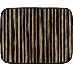 Stylish Golden Strips Fleece Blanket (mini) by gatterwe