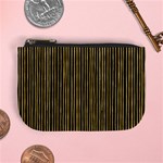 Stylish Golden Strips Mini Coin Purses Front