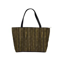 Stylish Golden Strips Shoulder Handbags by gatterwe