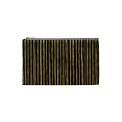 Stylish Golden Strips Cosmetic Bag (small)  by gatterwe