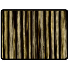 Stylish Golden Strips Fleece Blanket (large)  by gatterwe