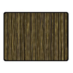 Stylish Golden Strips Fleece Blanket (small) by gatterwe